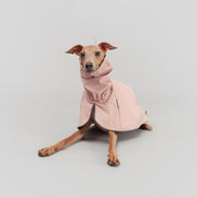 italian greyhound raincoat pink with reflective details